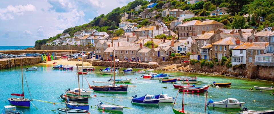 Fishing port of Mousehole village, Cornwall, England