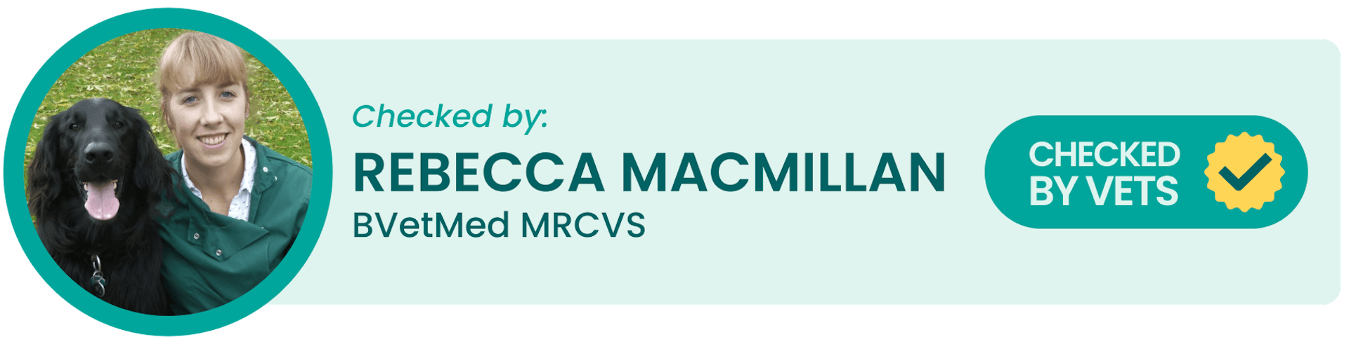 Checked by: Rebecca Macmillan BVetMed MRCVS